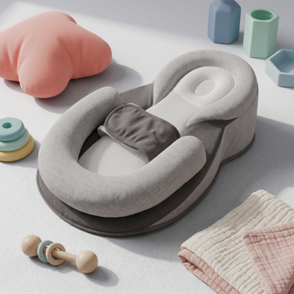 Inclined Newborn Comfort Lounger - elevated baby lounger for newborns