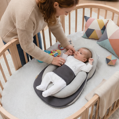 Inclined Newborn Comfort Lounger - full product view white background