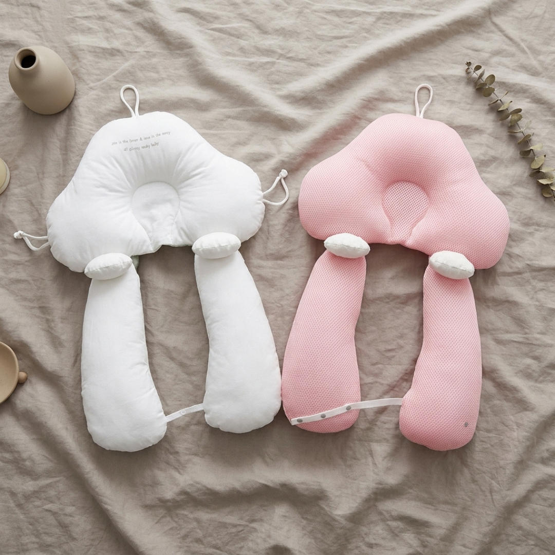 Tiny Snugg Huggable Baby Pillow - color options pink and grey