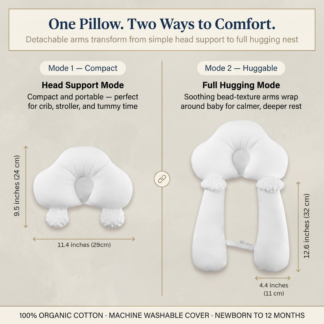 Tiny Snugg Huggable Baby Pillow - newborn head and neck support