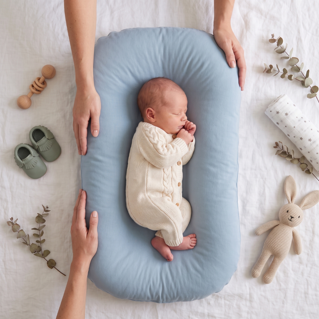 Tiny Snugg Pastel Baby Lounger Nest