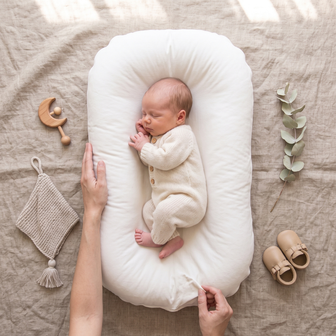 Tiny Snugg Pastel Baby Lounger Nest