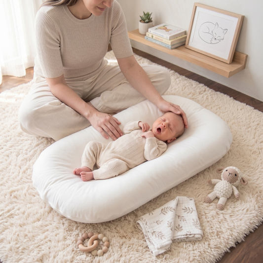 Tiny Snugg Pastel Baby Lounger Nest