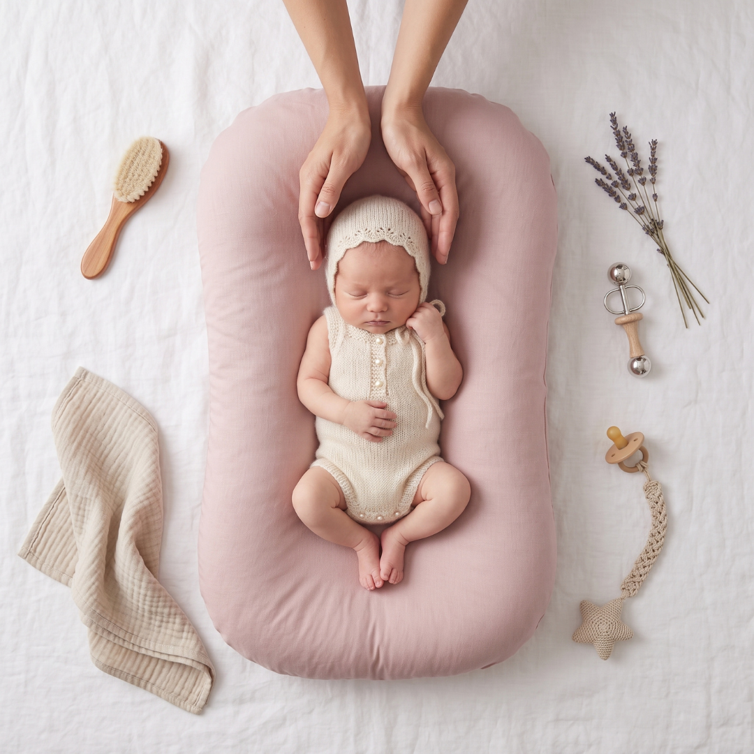 Tiny Snugg Pastel Baby Lounger Nest