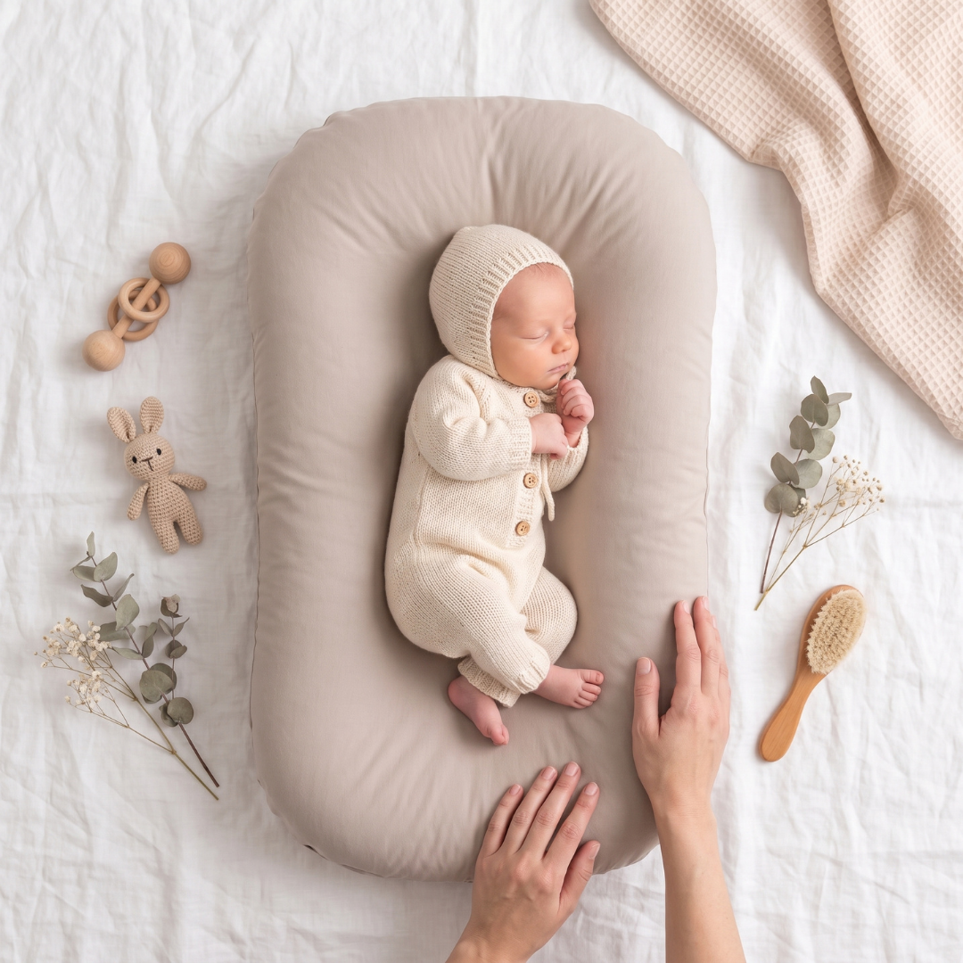 Tiny Snugg Pastel Baby Lounger Nest