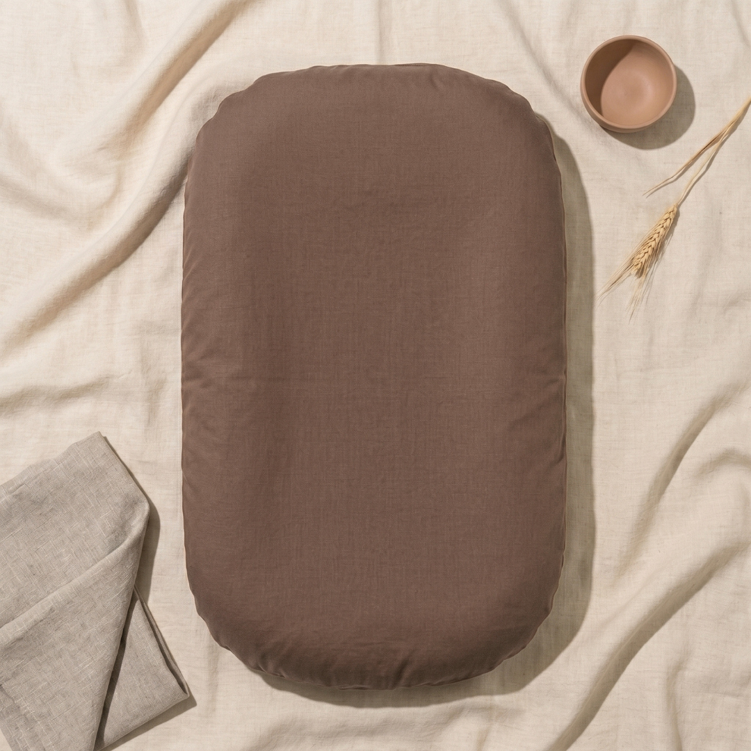 Tiny Snugg Pastel Baby Lounger Nest - cushioned comfort close up