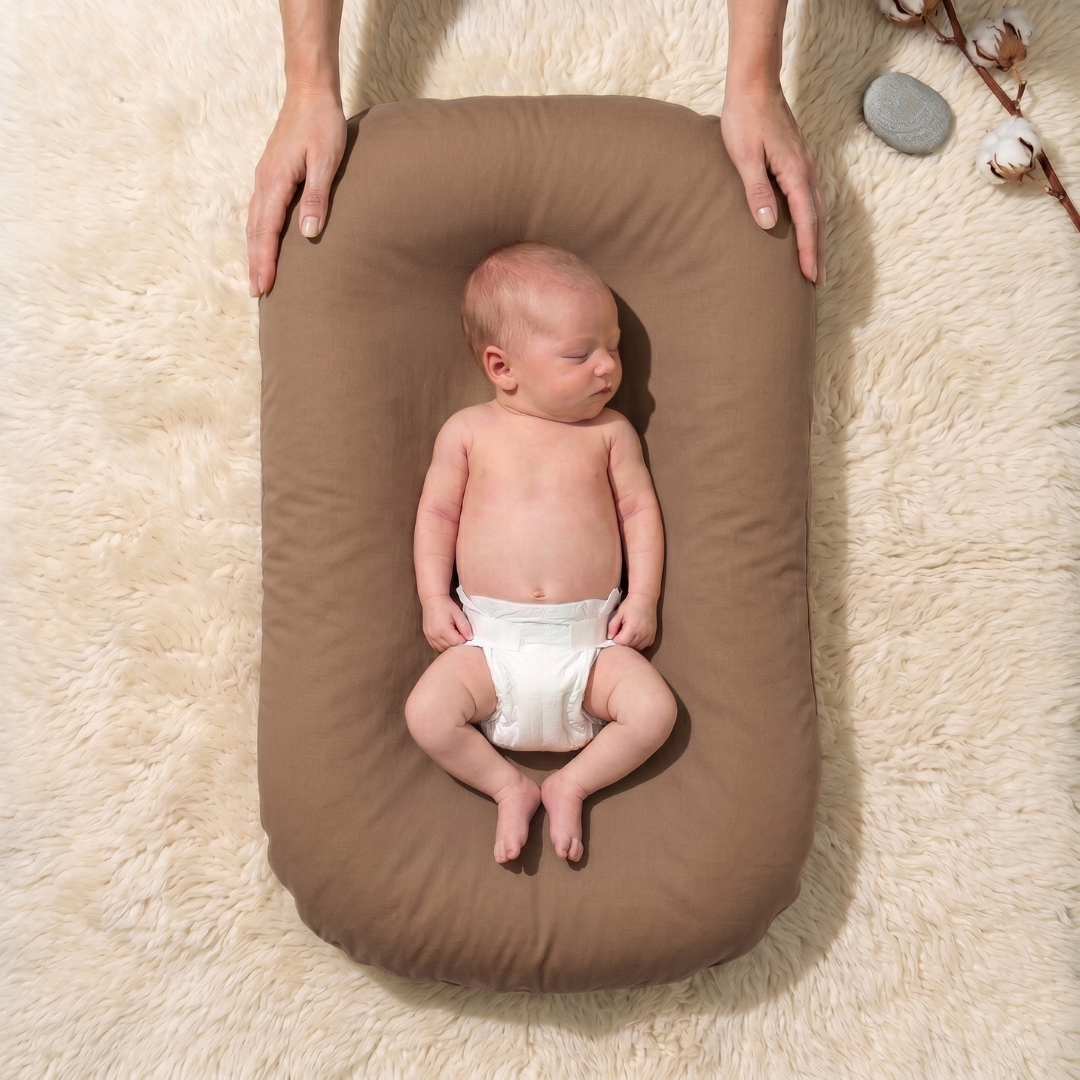 Tiny Snugg Pastel Baby Lounger Nest - product features overview