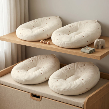 Tiny Snugg Soft Nest Baby Lounger - product features infographic