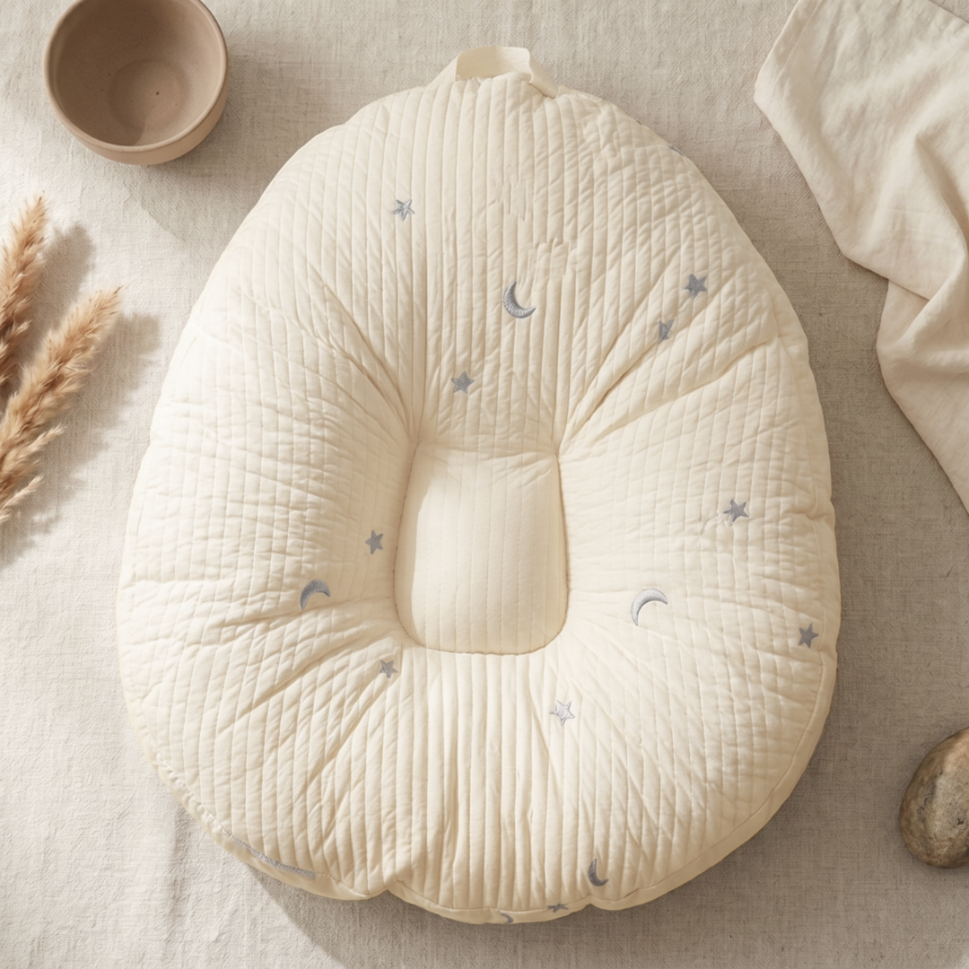 Tiny Snugg Soft Nest Baby Lounger - supportive edges close up
