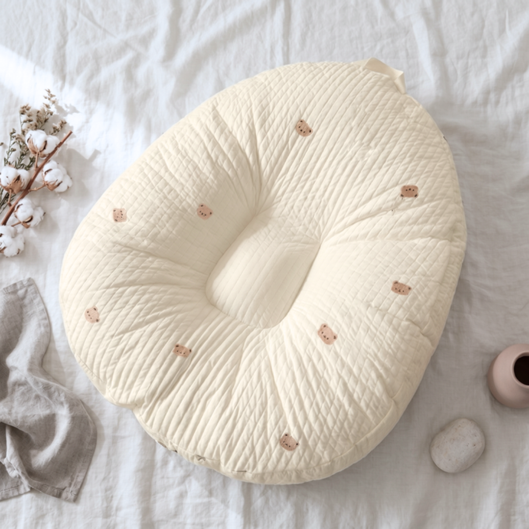 Tiny Snugg Soft Nest Baby Lounger - tummy time use